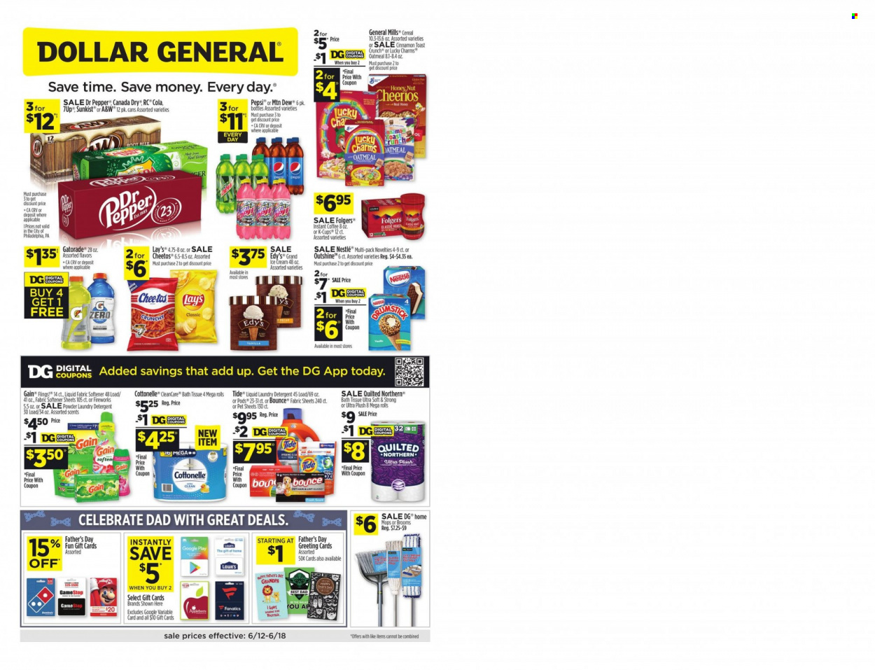 Dollar General ad - 06/12/2022 - 06/18/2022. Page 1