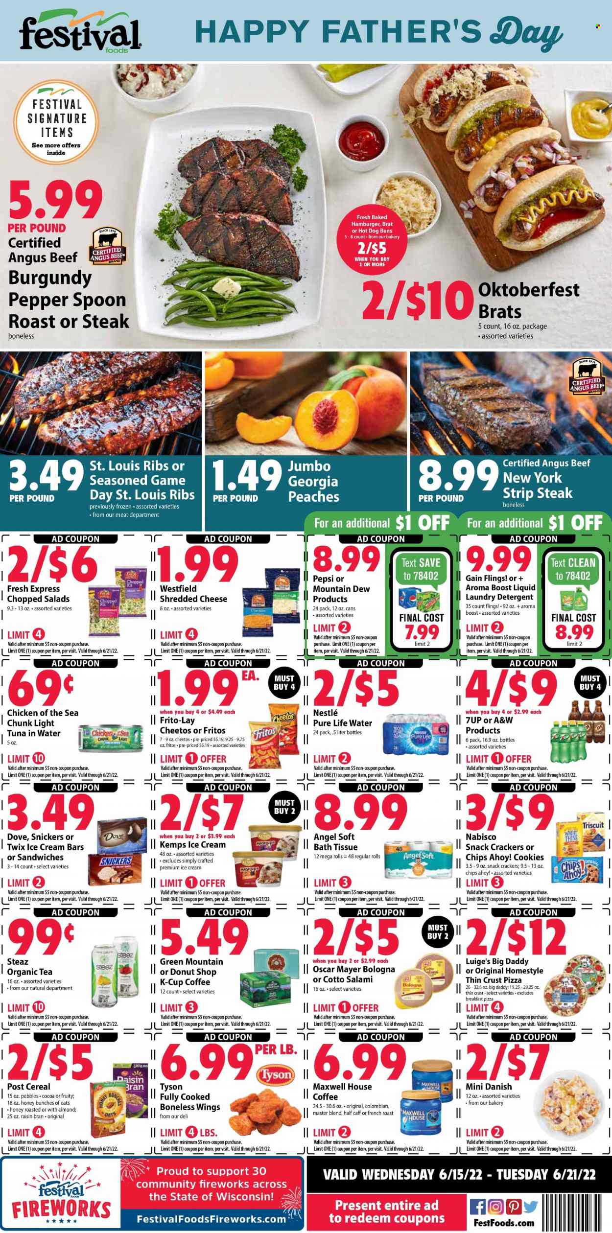 Festival Foods ad - 06/15/2022 - 06/21/2022. Page 1