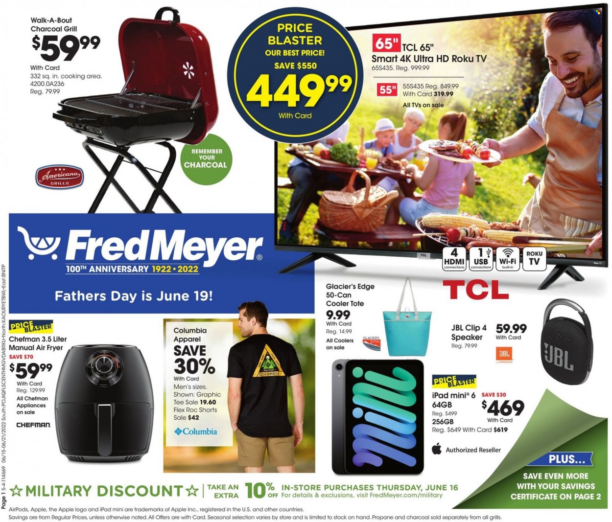 Fred Meyer ad - 06/15/2022 - 06/21/2022. Page 1