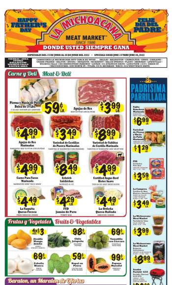 La Michoacana Meat Market Ad