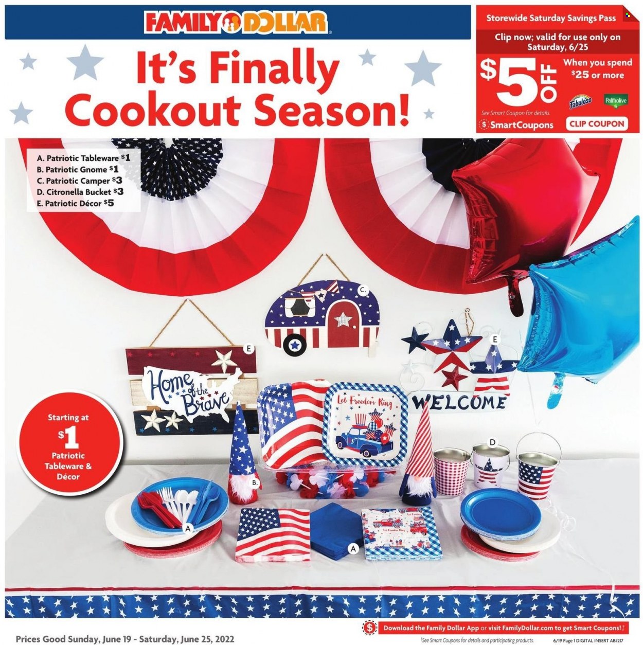 Family Dollar ad - 06/19/2022 - 06/25/2022. Page 1