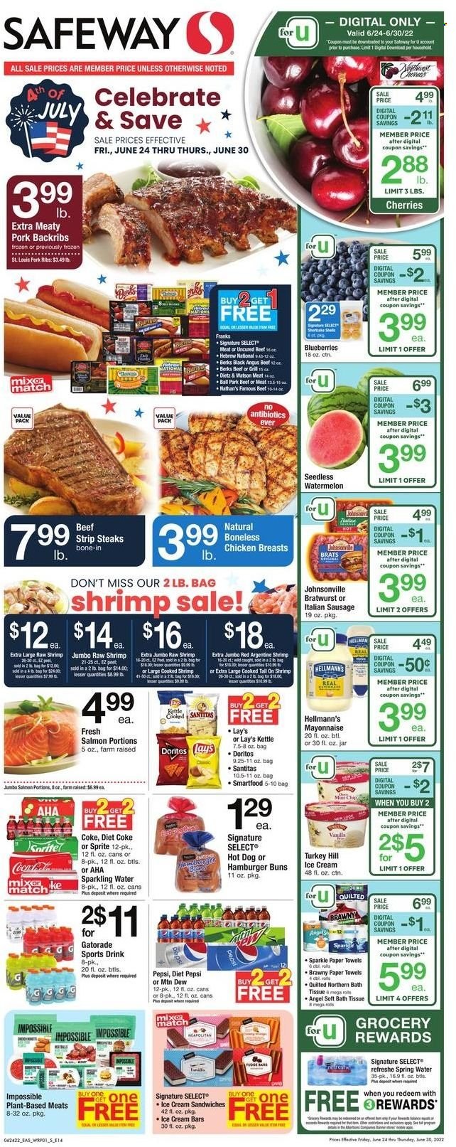 Safeway ad - 06/24/2022 - 06/30/2022. Page 1