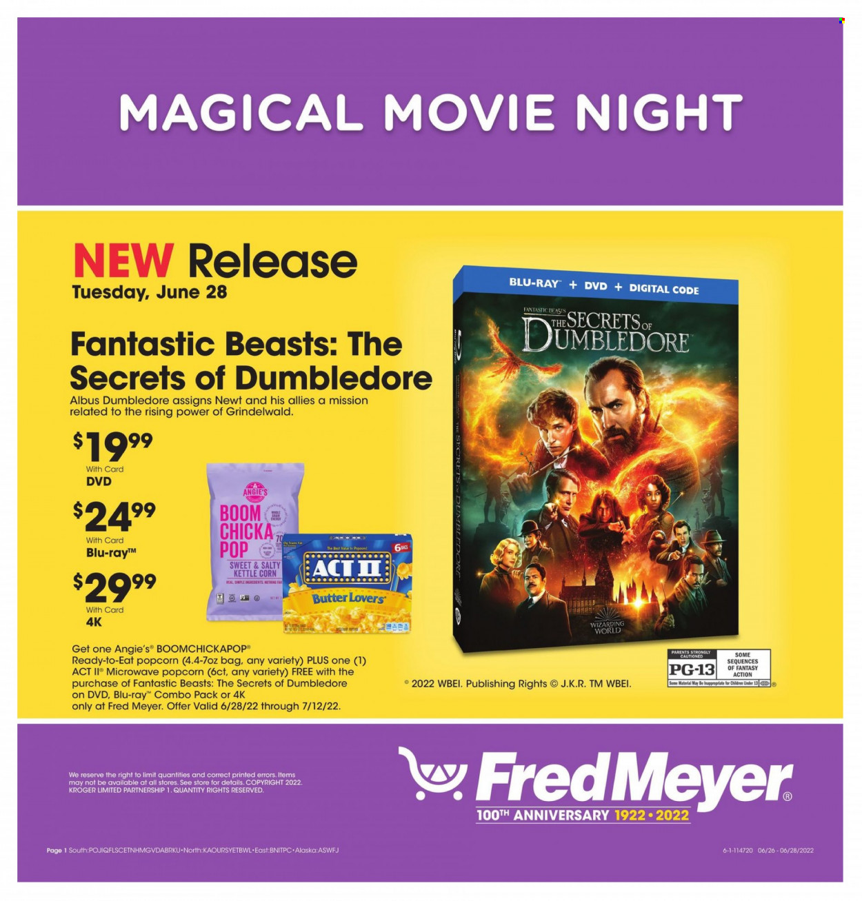 Fred Meyer ad - 06/26/2022 - 06/28/2022. Page 1