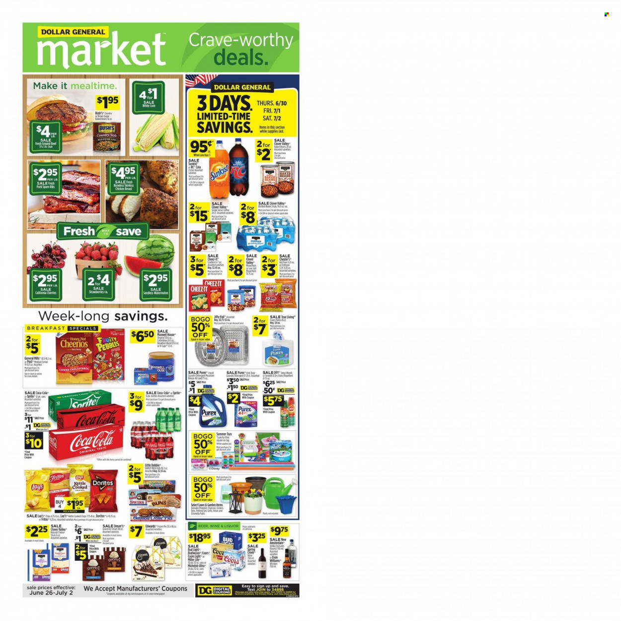 Dollar General ad - 06/26/2022 - 07/02/2022. Page 1