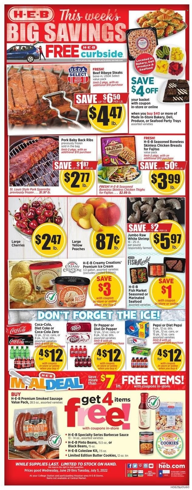 H-E-B ad - 06/29/2022 - 07/05/2022. Page 1