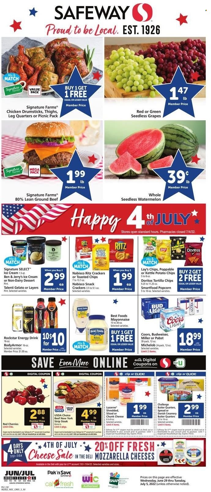 Safeway ad - 06/29/2022 - 07/05/2022. Page 1