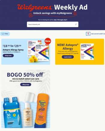 Walgreens Flyer - 07/03/2022 - 07/09/2022.