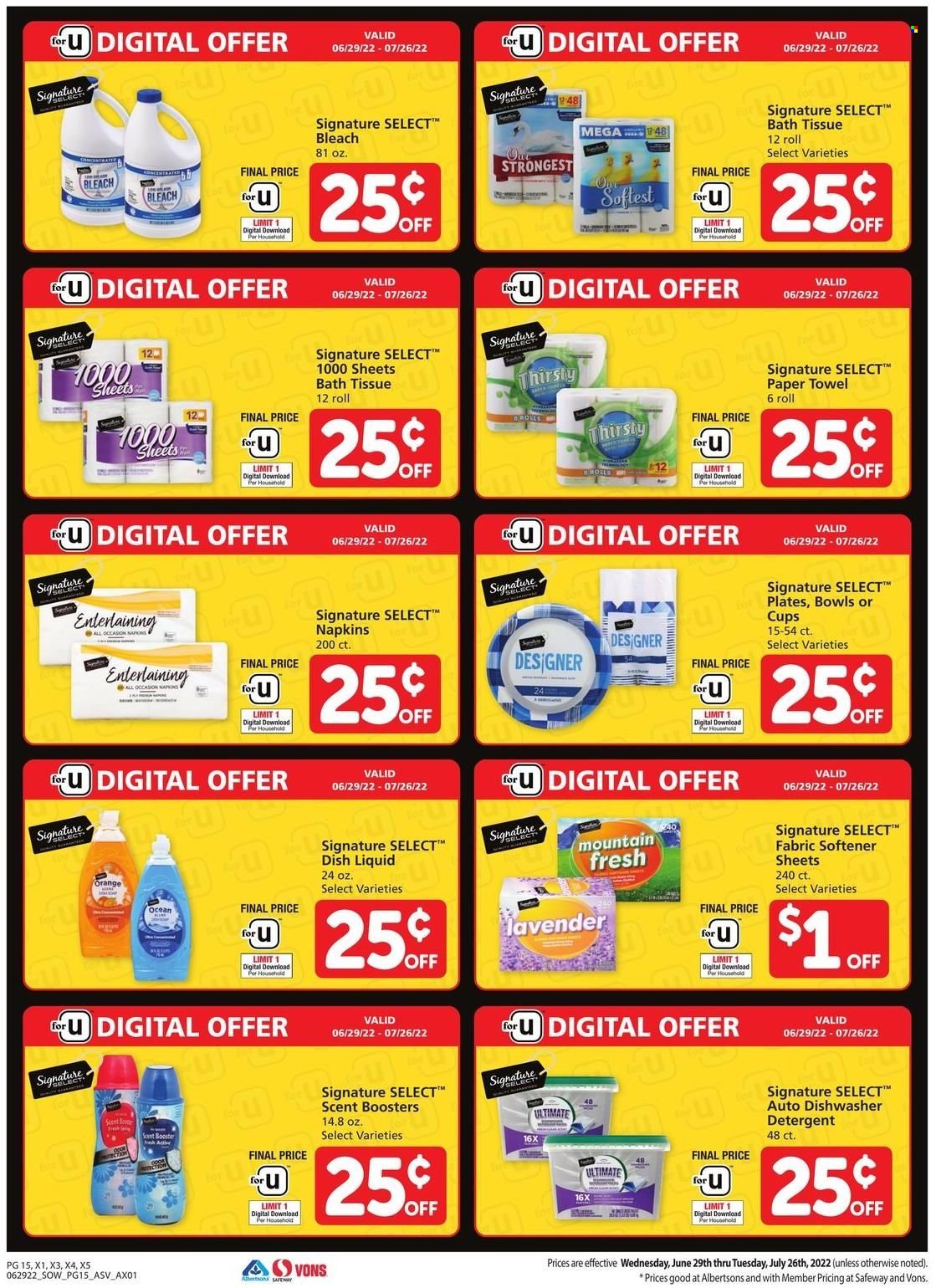 Safeway ad - 06/29/2022 - 06/29/2022. Page 15
