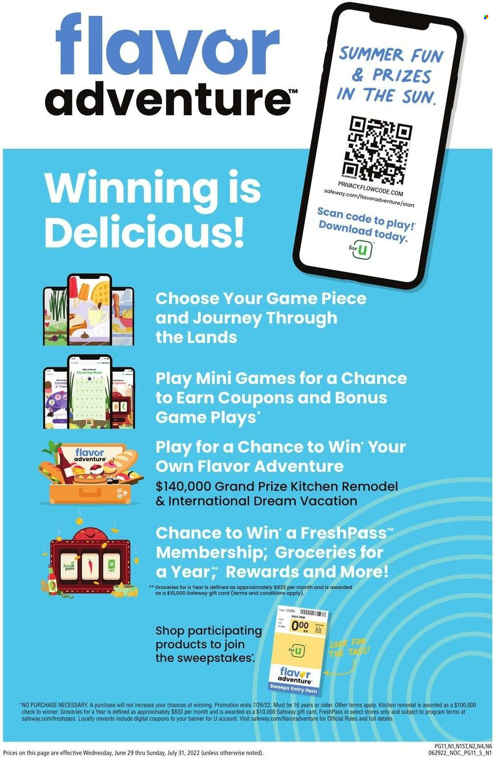 Safeway ad - 06/29/2022 - 07/31/2022. Page 20