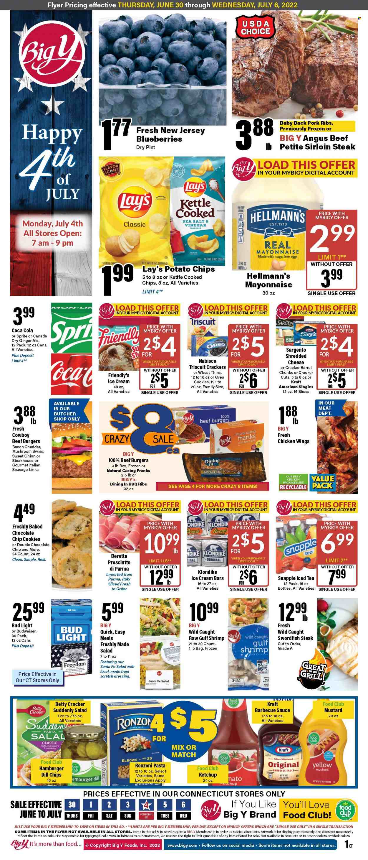 Big Y ad - 06/30/2022 - 07/06/2022. Page 1
