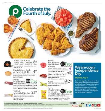 Publix Flyer - 06/30/2022 - 07/06/2022.