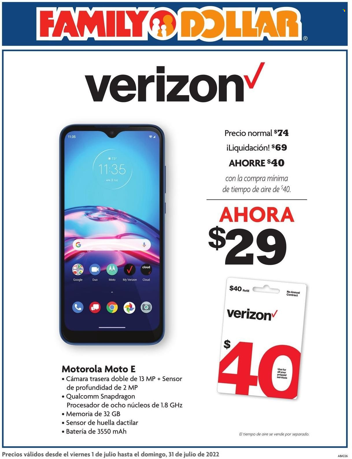 Family Dollar ad - 07/01/2022 - 07/31/2022. Page 1