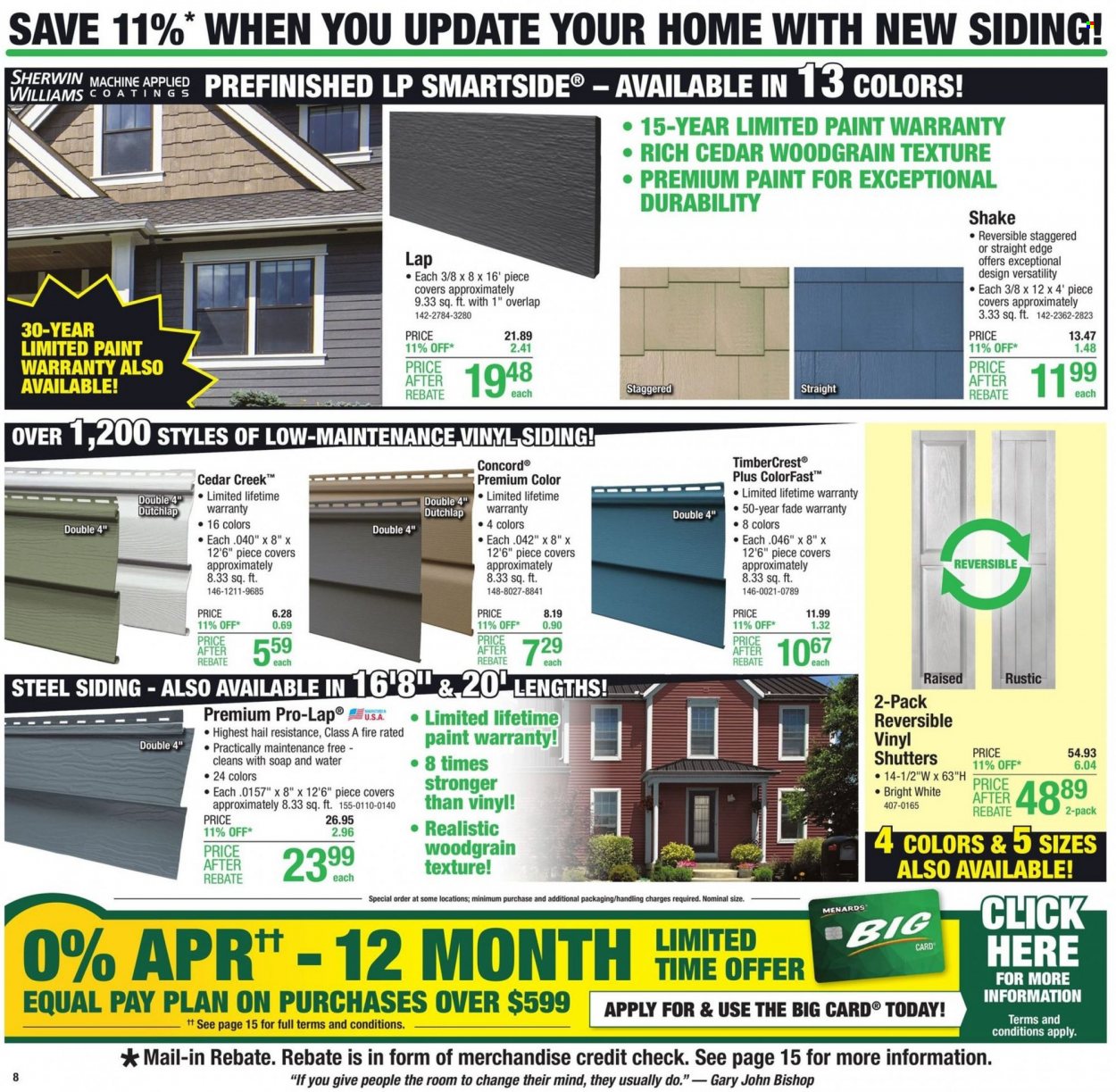 Menards ad - 07/07/2022 - 07/17/2022. Page 8