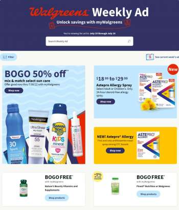 Walgreens Flyer - 07/10/2022 - 07/16/2022.