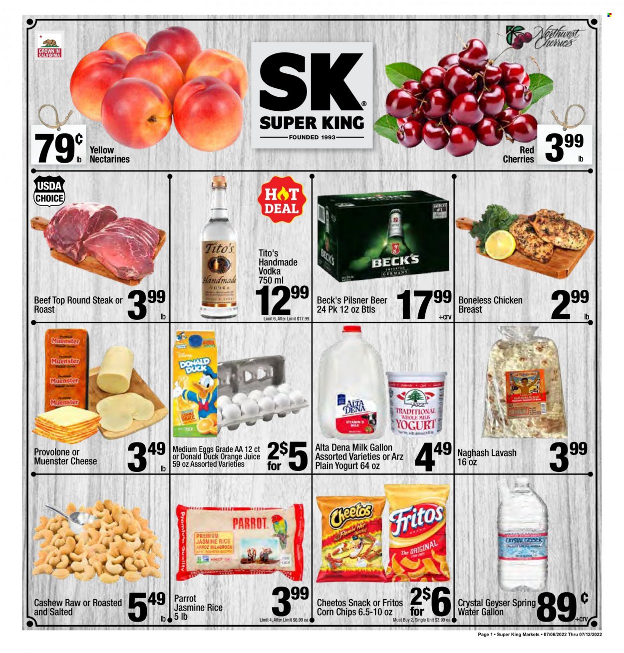 Super King Markets ad - 07/06/2022 - 07/12/2022. Page 1