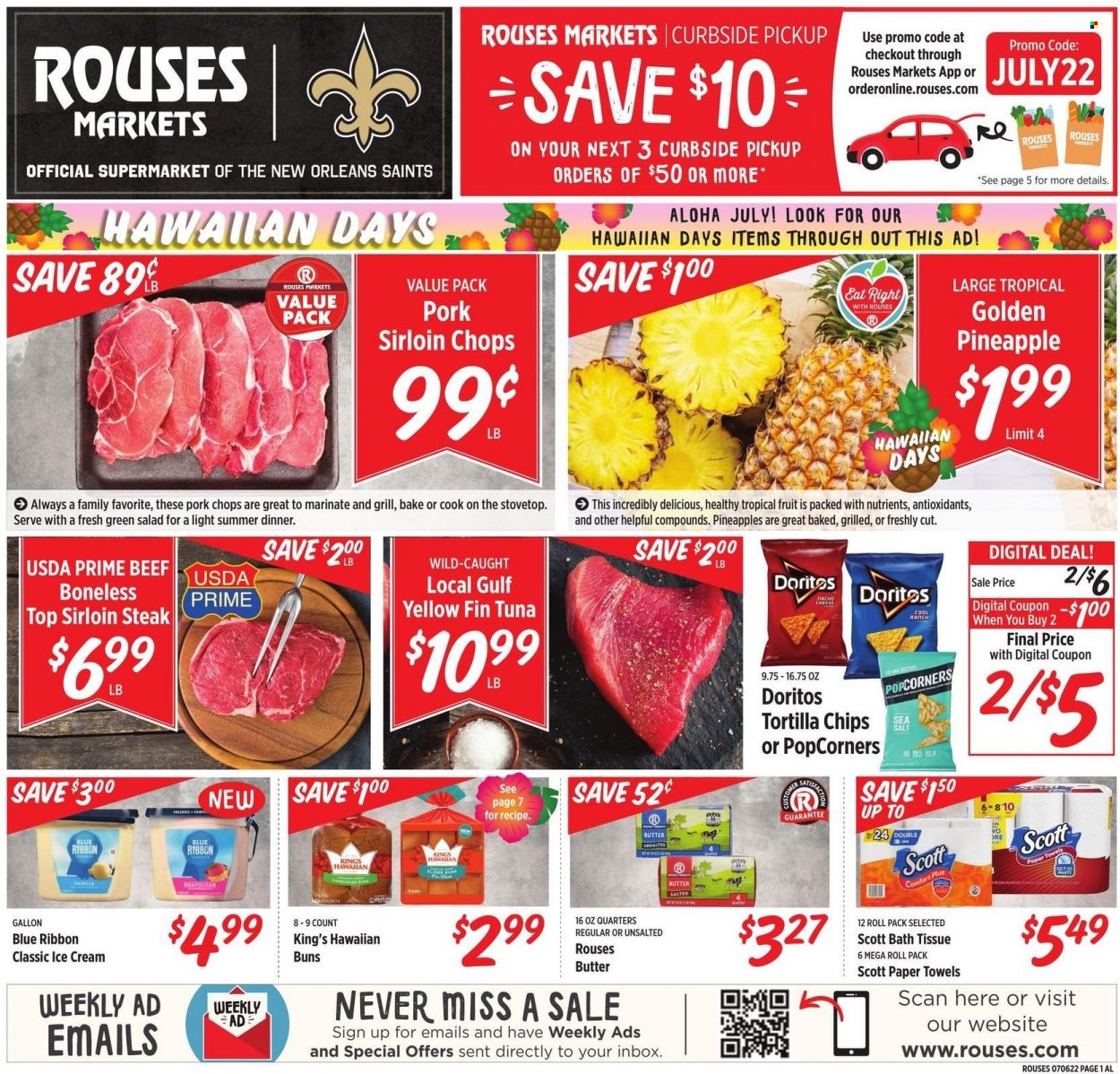 Rouses Markets ad - 07/06/2022 - 07/13/2022. Page 1