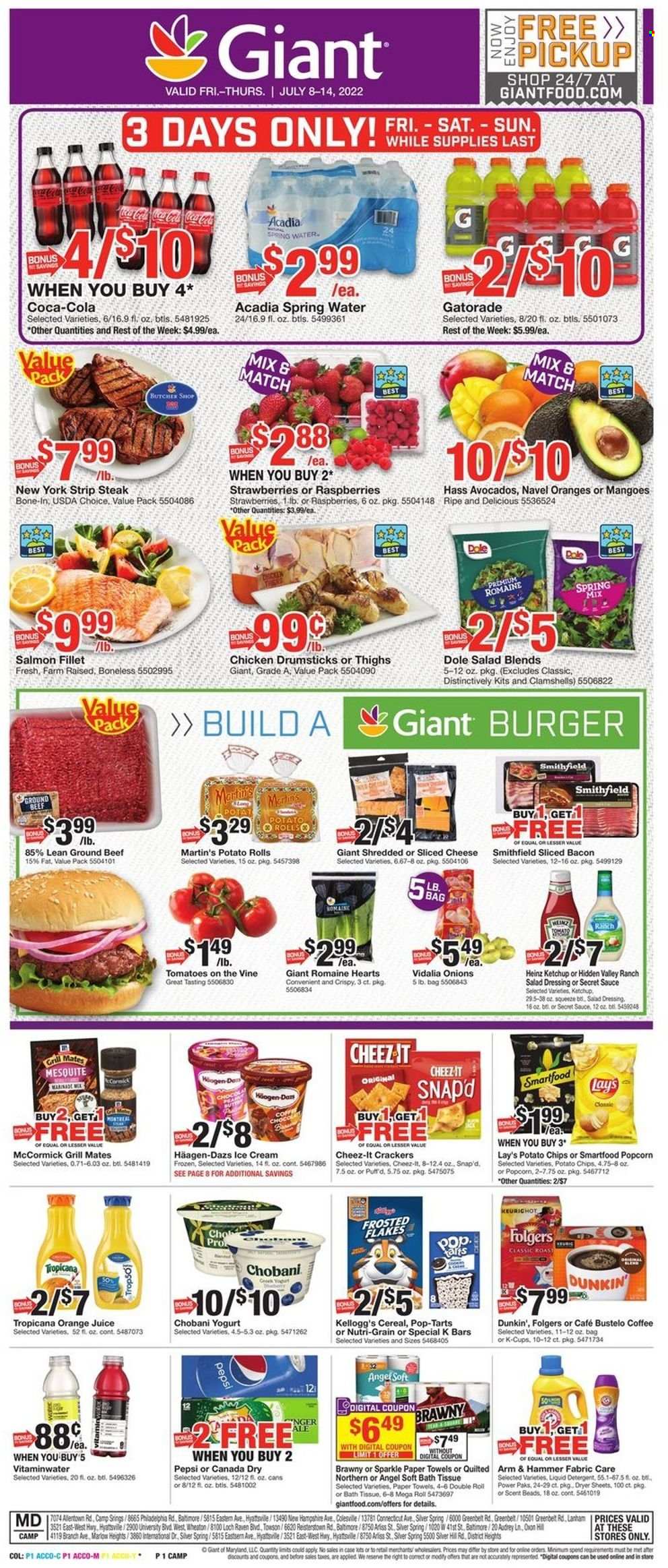 Giant Food ad - 07/08/2022 - 07/14/2022. Page 1
