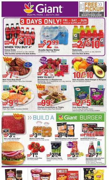 Giant Food Flyer - 07/08/2022 - 07/14/2022.