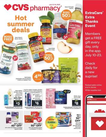CVS Pharmacy Flyer - 07/10/2022 - 07/16/2022.