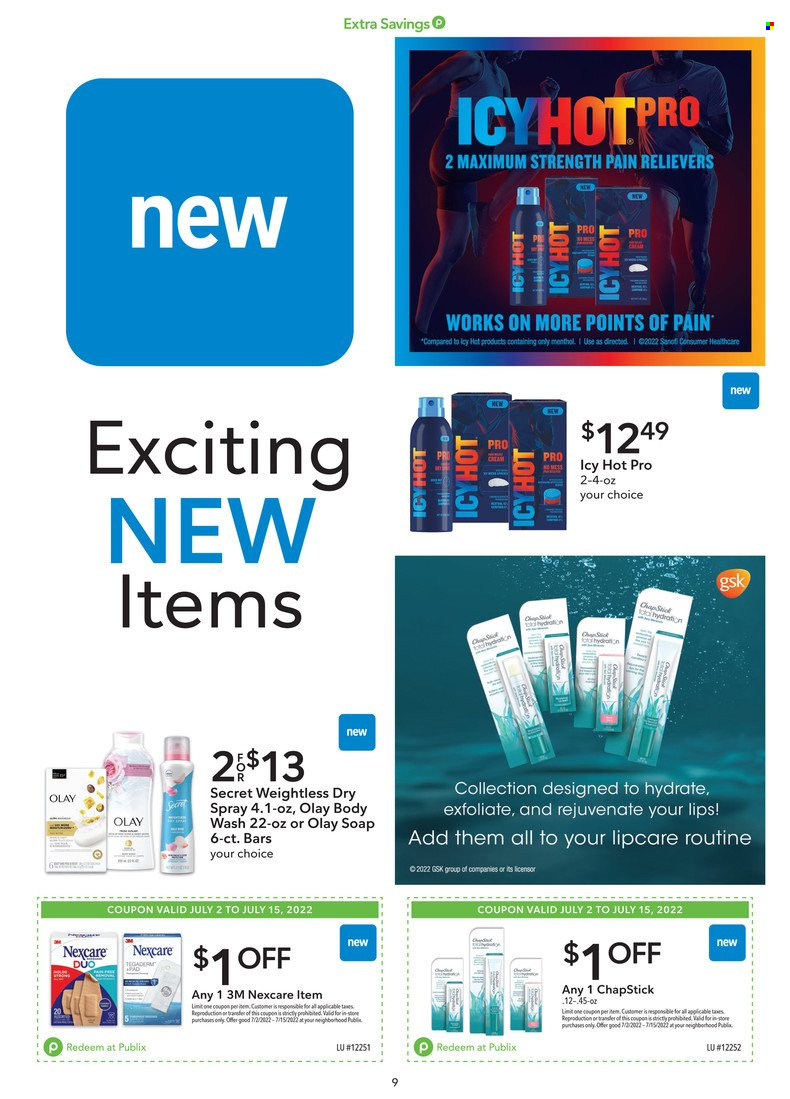Publix ad - 07/02/2022 - 07/15/2022. Page 9