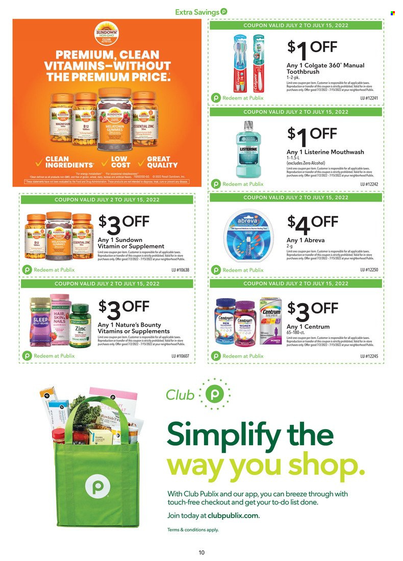 Publix ad - 07/02/2022 - 07/15/2022. Page 10