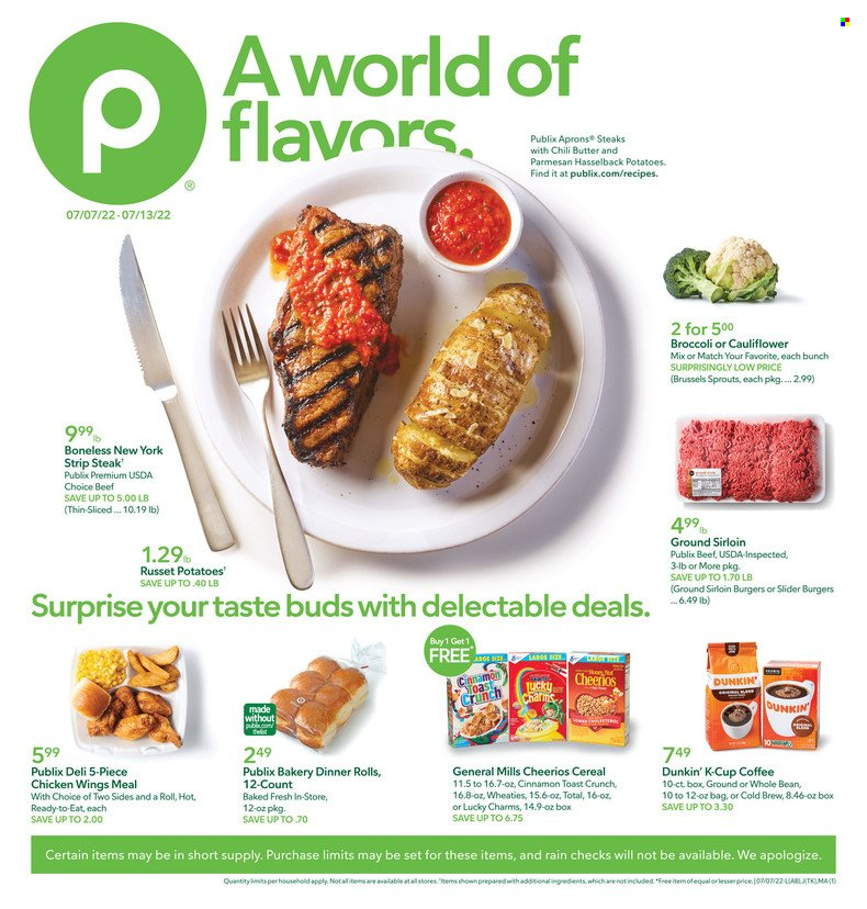 Publix ad - 07/07/2022 - 07/13/2022. Page 1