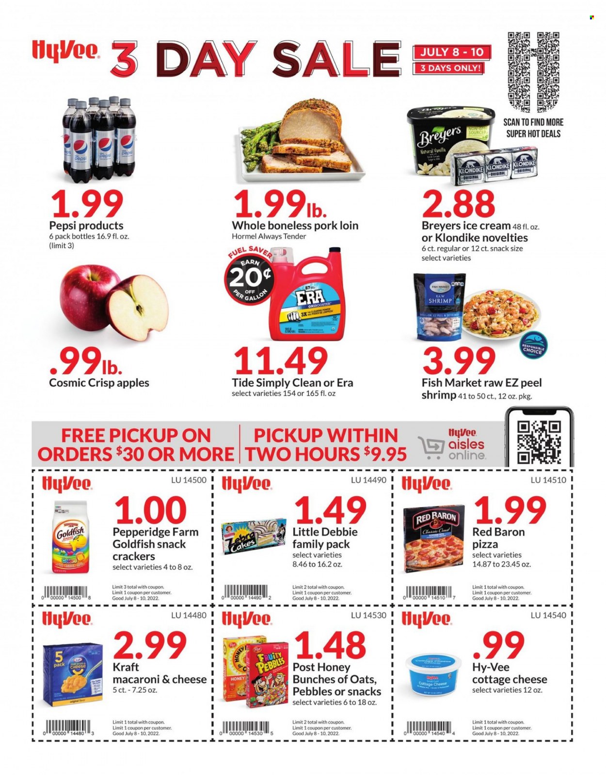 Hy-Vee ad - 07/08/2022 - 07/10/2022. Page 1