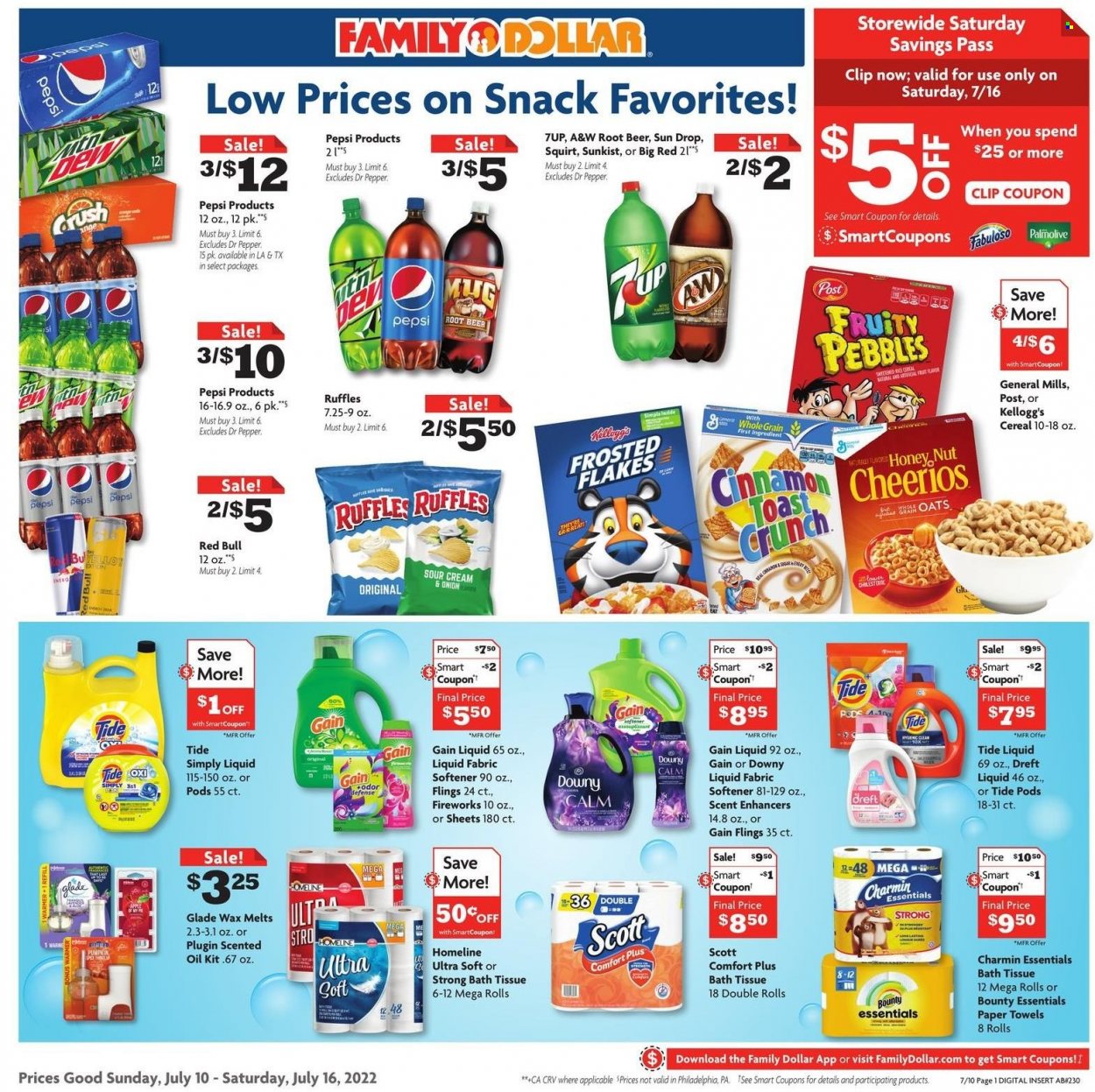 Family Dollar ad - 07/10/2022 - 07/16/2022. Page 1