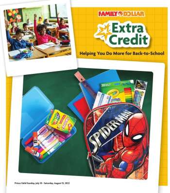 Family Dollar Flyer - 07/10/2022 - 08/13/2022.