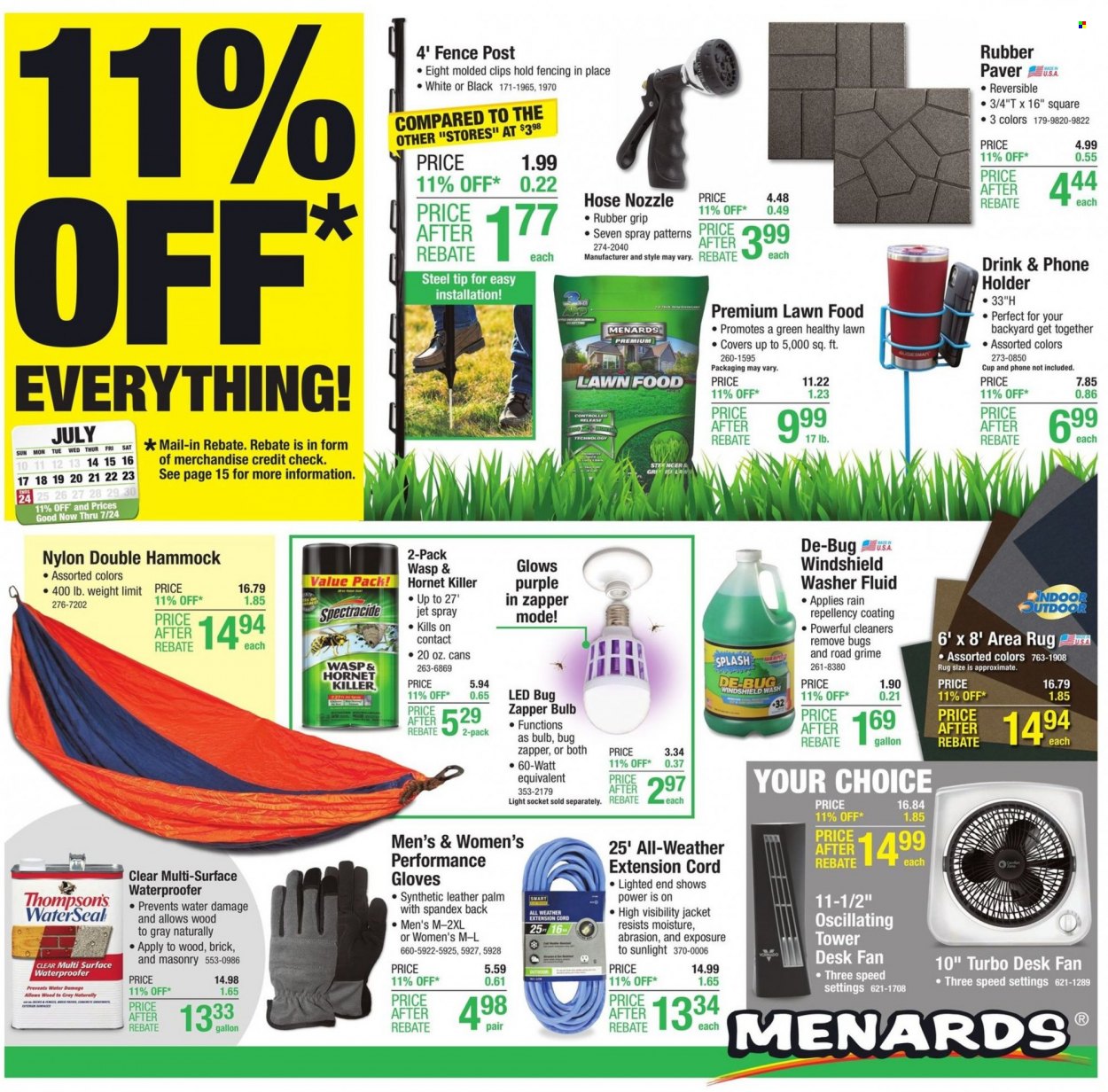 Menards ad - 07/14/2022 - 07/24/2022. Page 1