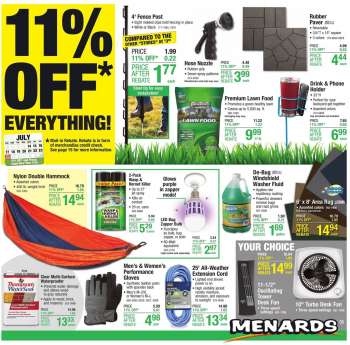 Menards Flyer - 07/14/2022 - 07/24/2022.