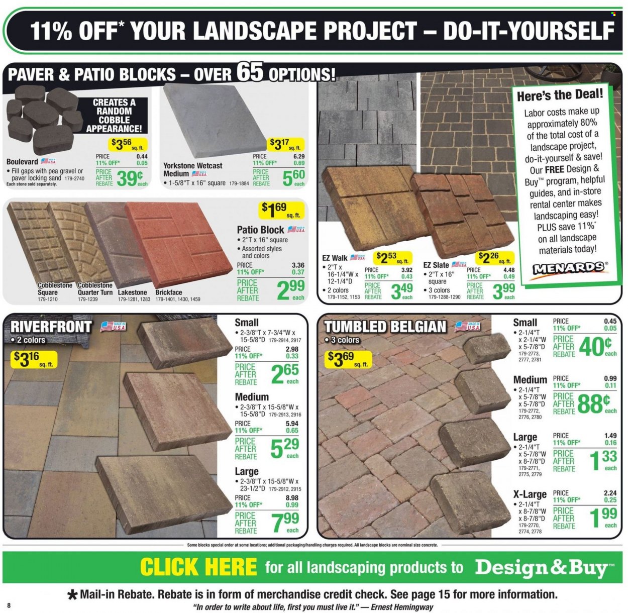 Menards ad - 07/14/2022 - 07/24/2022. Page 11