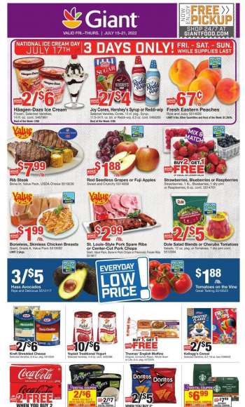 Giant Food Flyer - 07/15/2022 - 07/21/2022.