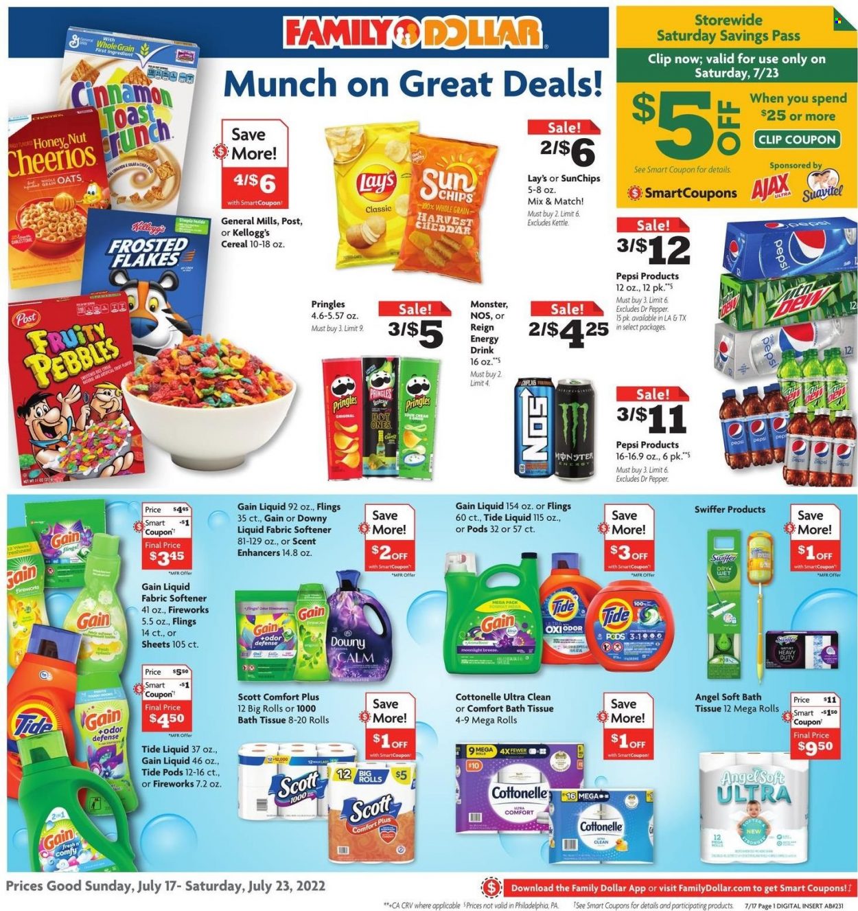 Family Dollar ad - 07/17/2022 - 07/23/2022. Page 1