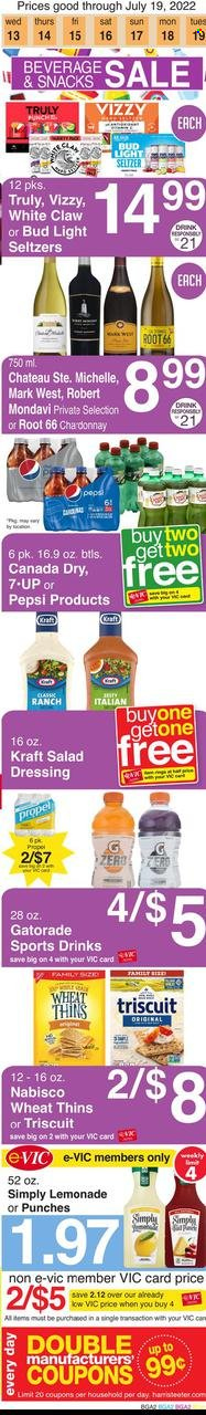 Harris Teeter ad - 07/13/2022 - 07/19/2022. Page 17