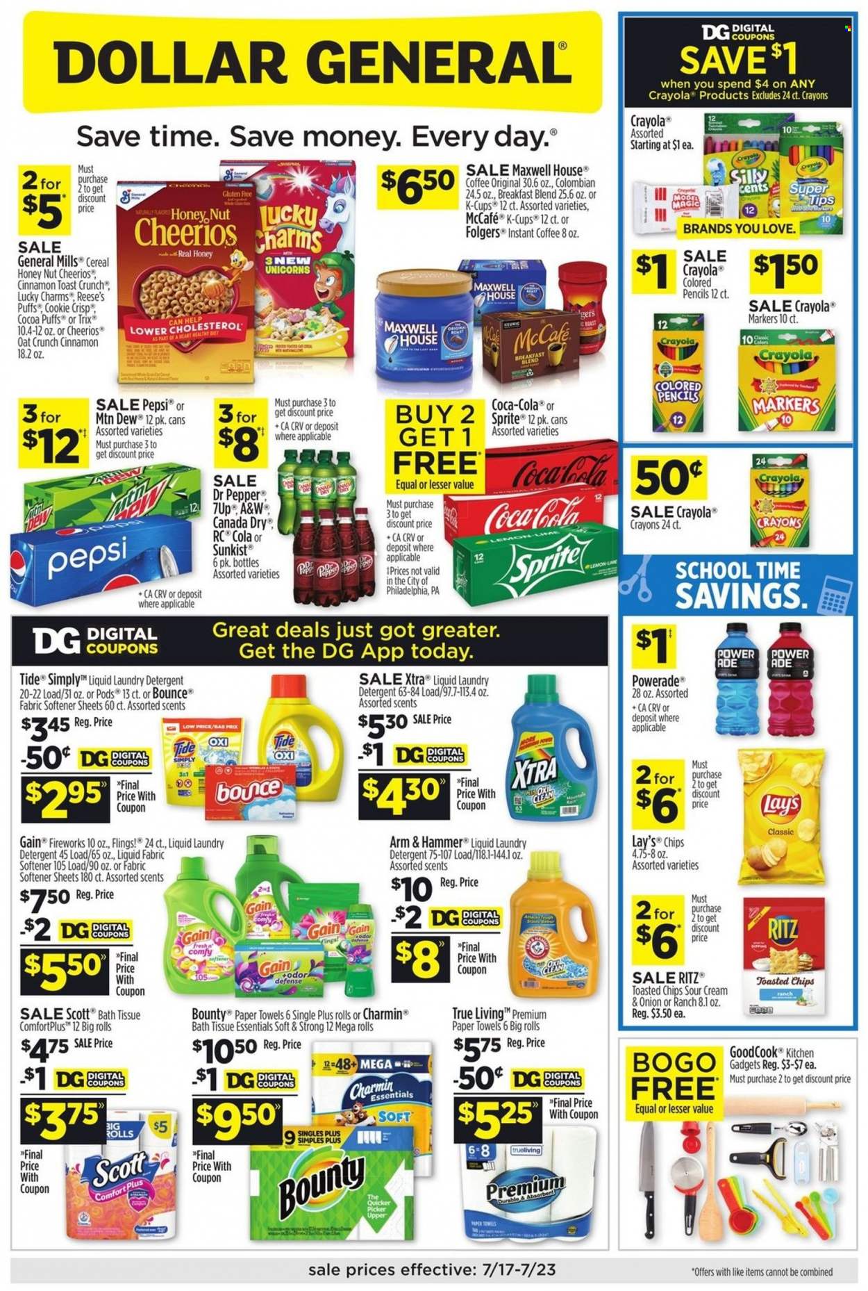 Dollar General ad - 07/17/2022 - 07/23/2022. Page 1