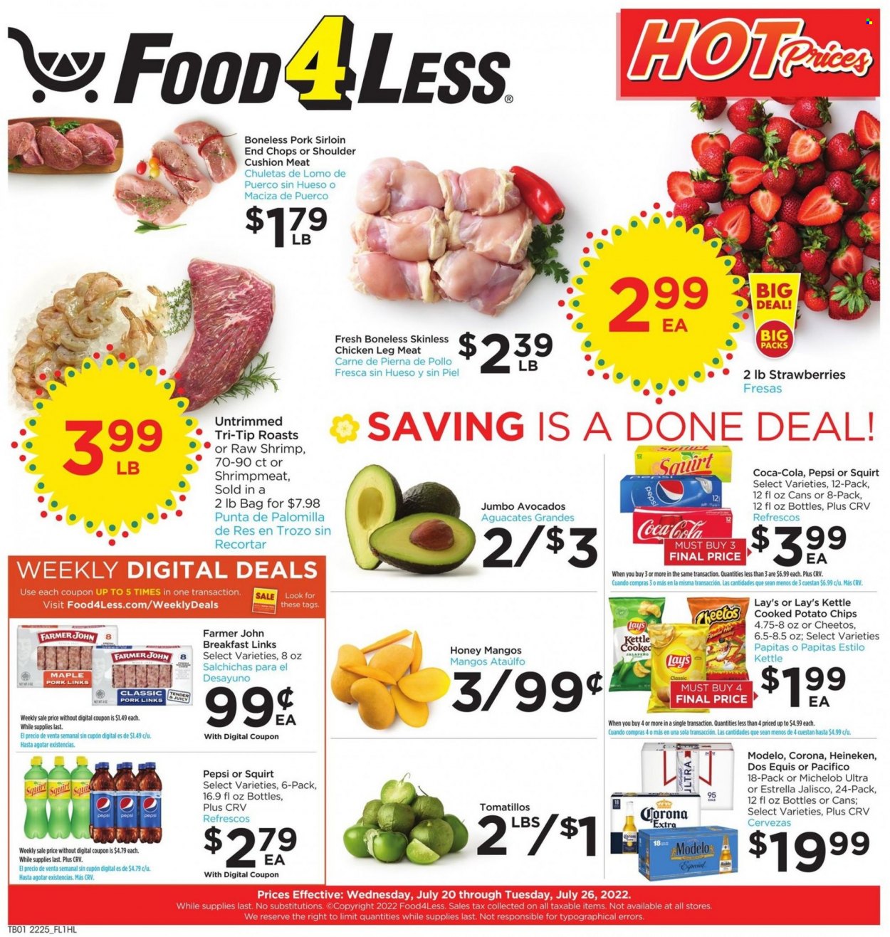 Food 4 Less ad - 07/20/2022 - 07/26/2022. Page 1