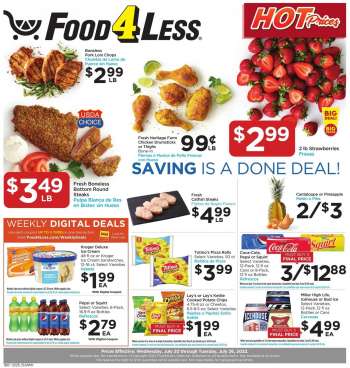 Food 4 Less Flyer - 07/20/2022 - 07/26/2022.