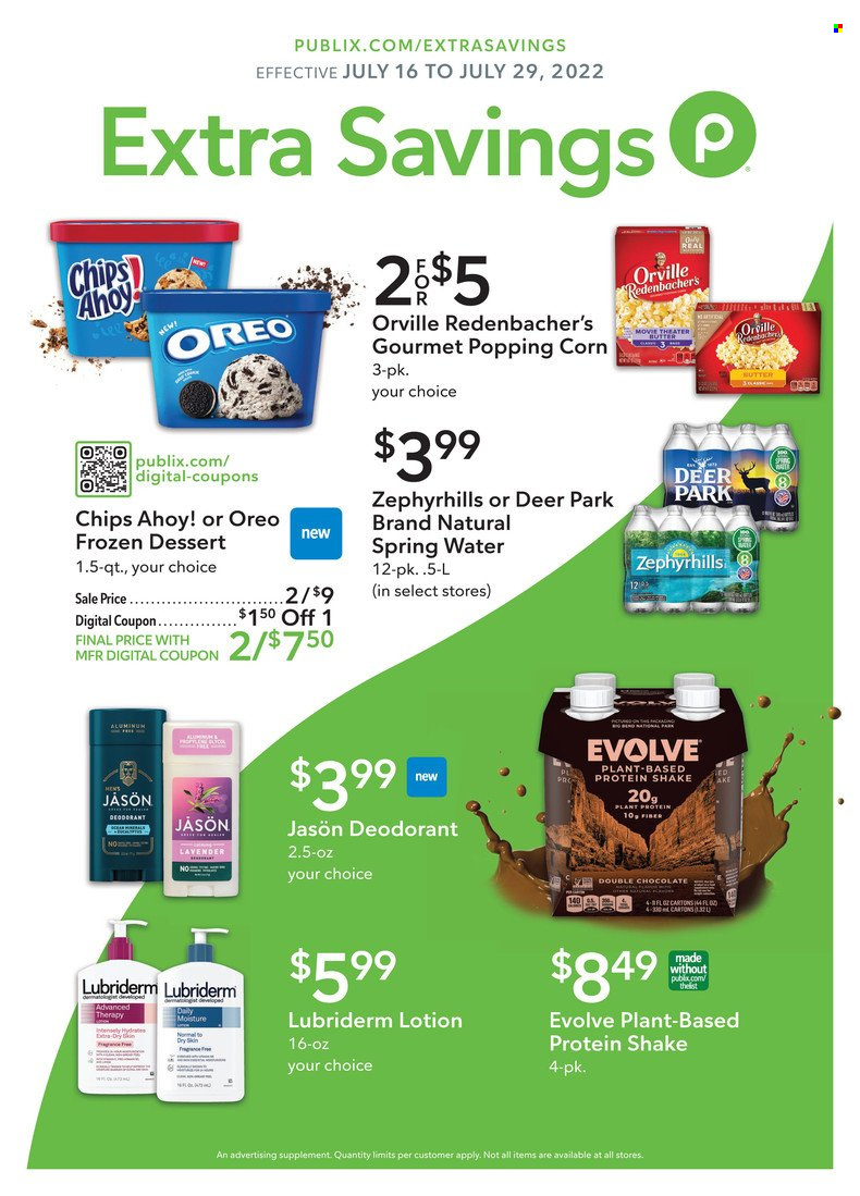 Publix ad - 07/16/2022 - 07/29/2022. Page 1