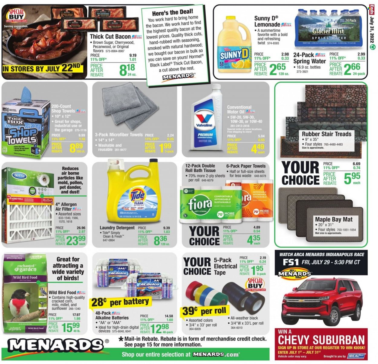 Menards ad - 07/21/2022 - 07/31/2022. Page 21