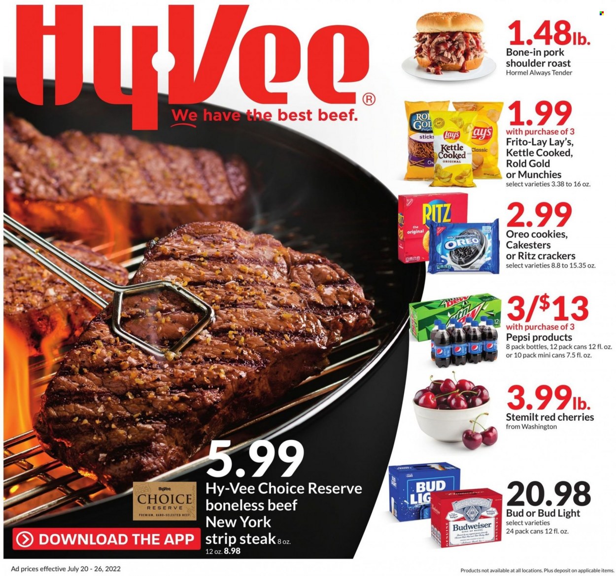 Hy-Vee ad - 07/20/2022 - 07/26/2022. Page 1
