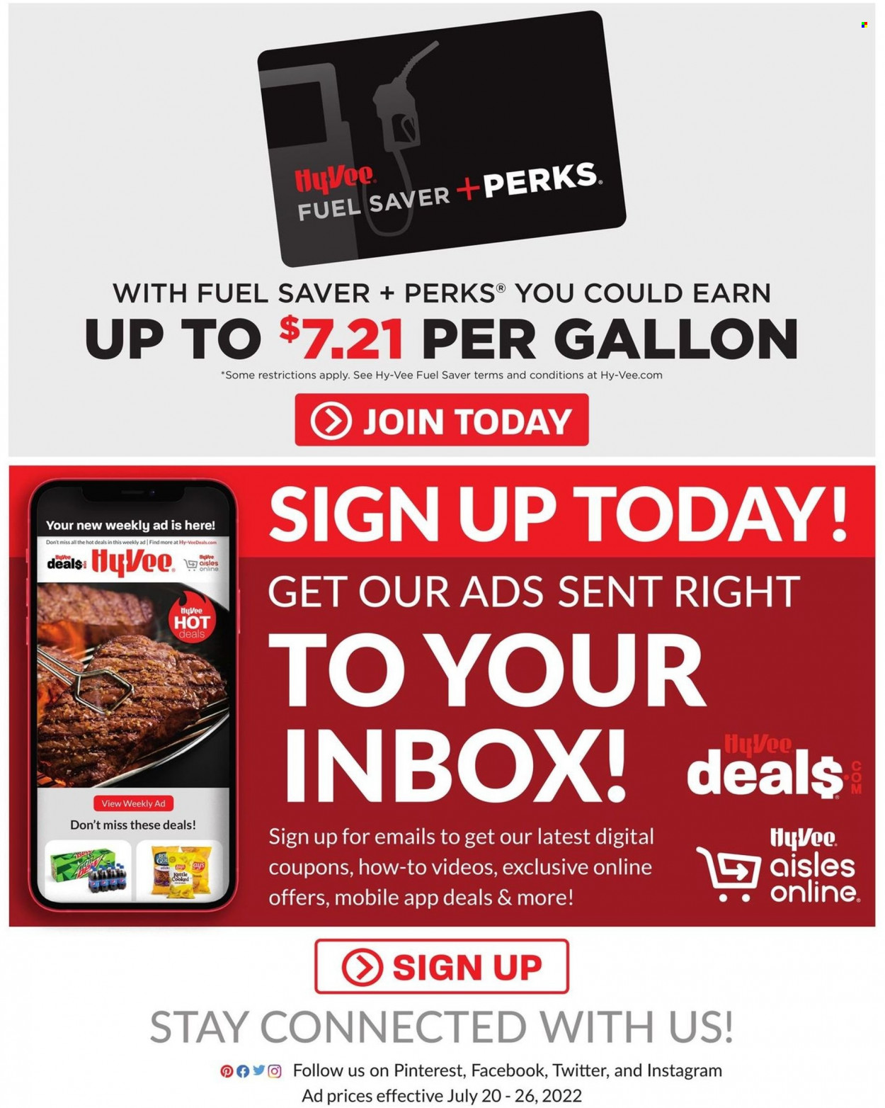 Hy-Vee ad - 07/20/2022 - 07/26/2022. Page 21