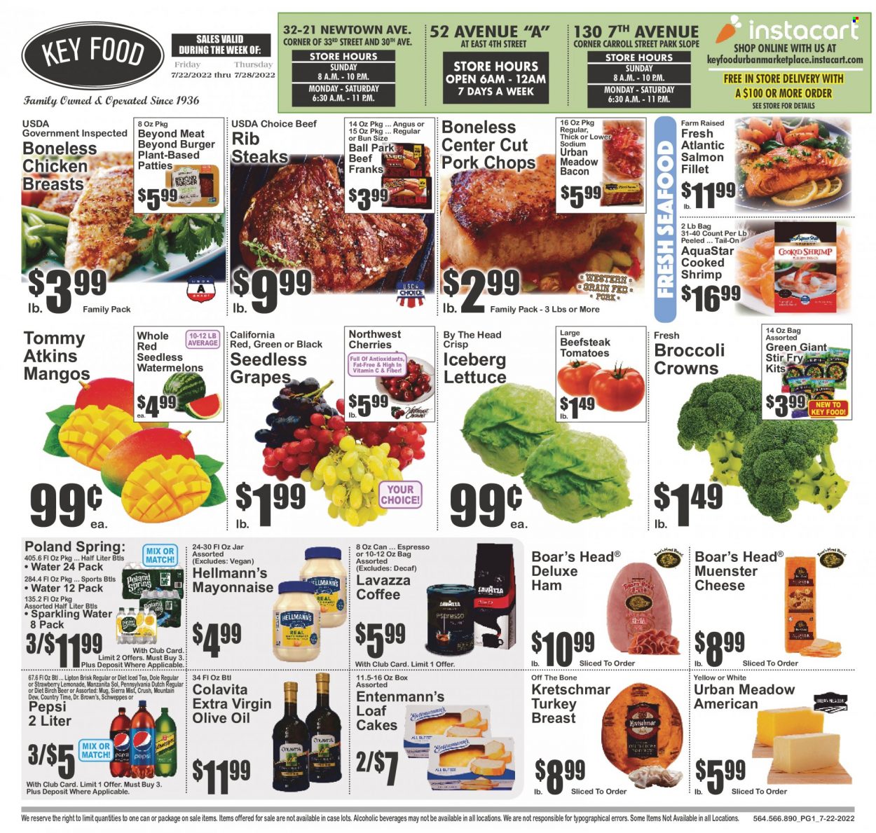 Key Food ad - 07/22/2022 - 07/28/2022. Page 1