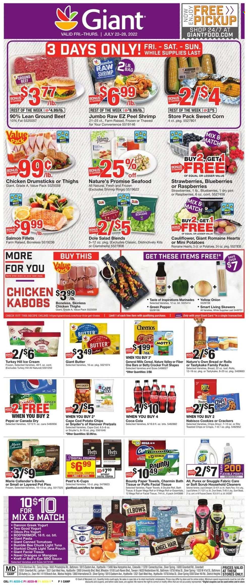 Giant Food ad - 07/22/2022 - 07/28/2022. Page 1