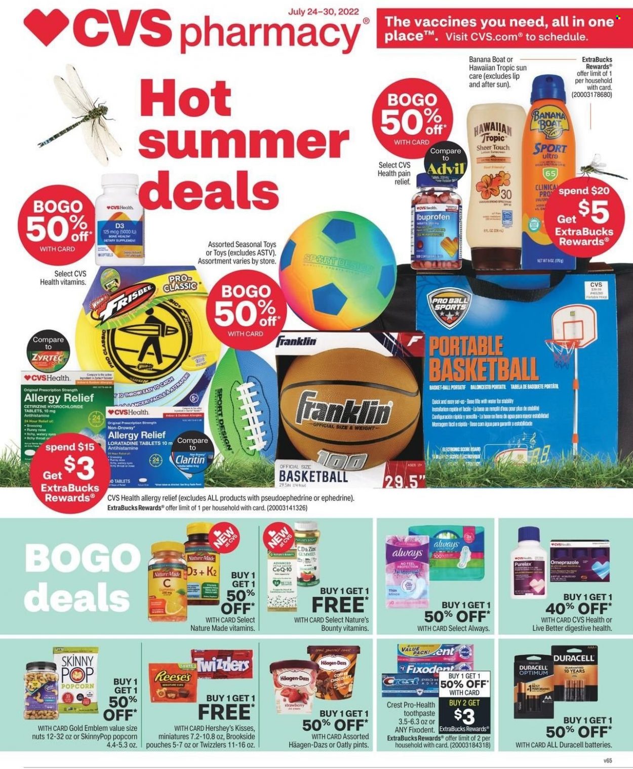 CVS Pharmacy ad - 07/24/2022 - 07/30/2022. Page 1