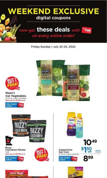 Cub Foods Flyer - 07/22/2022 - 07/24/2022.