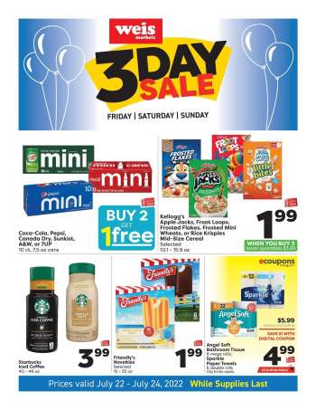 Weis Flyer - 07/22/2022 - 07/24/2022.