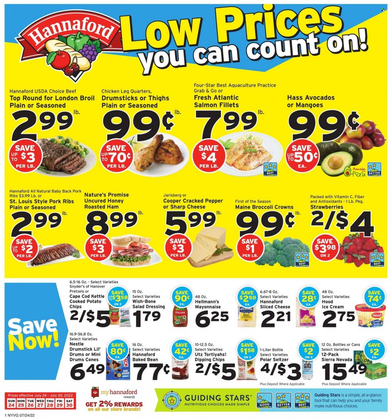 Hannaford ad - 07/24/2022 - 07/30/2022. Page 1