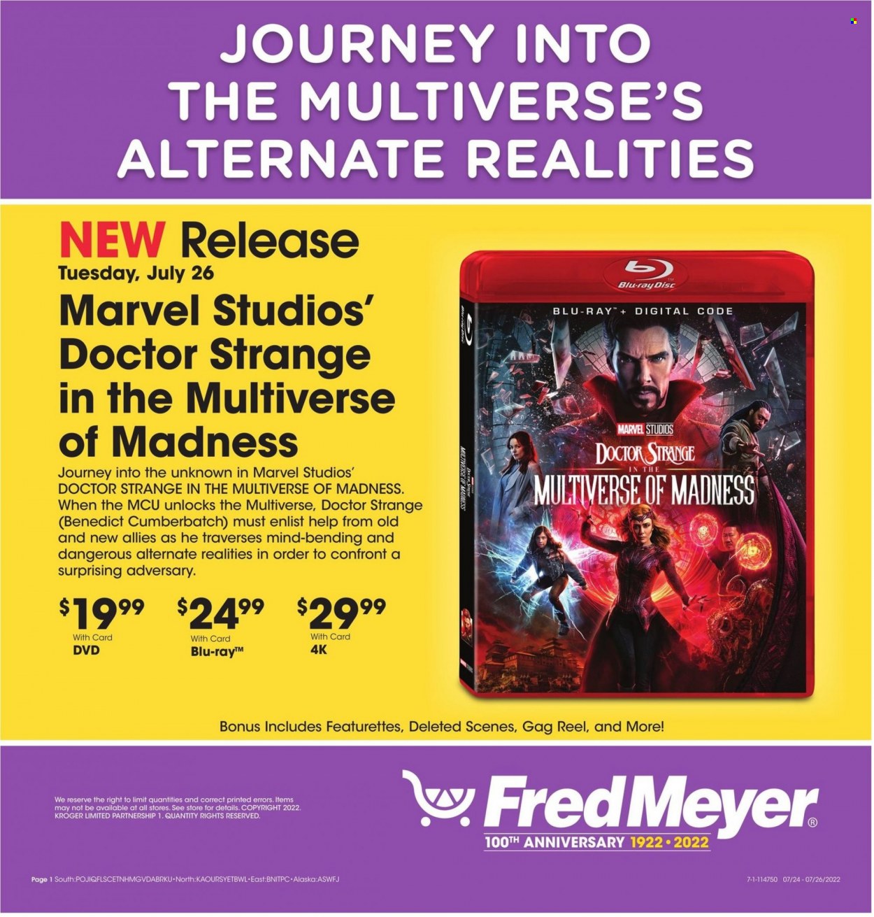 Fred Meyer ad - 07/24/2022 - 07/26/2022. Page 1