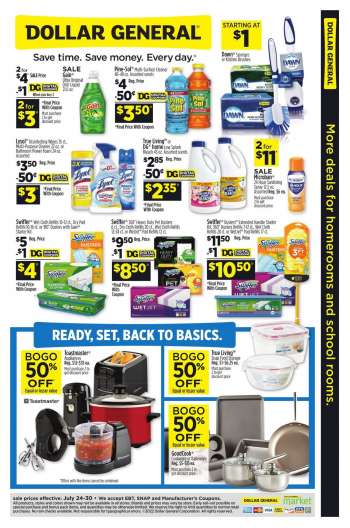 Dollar General Flyer - 07/24/2022 - 07/30/2022.
